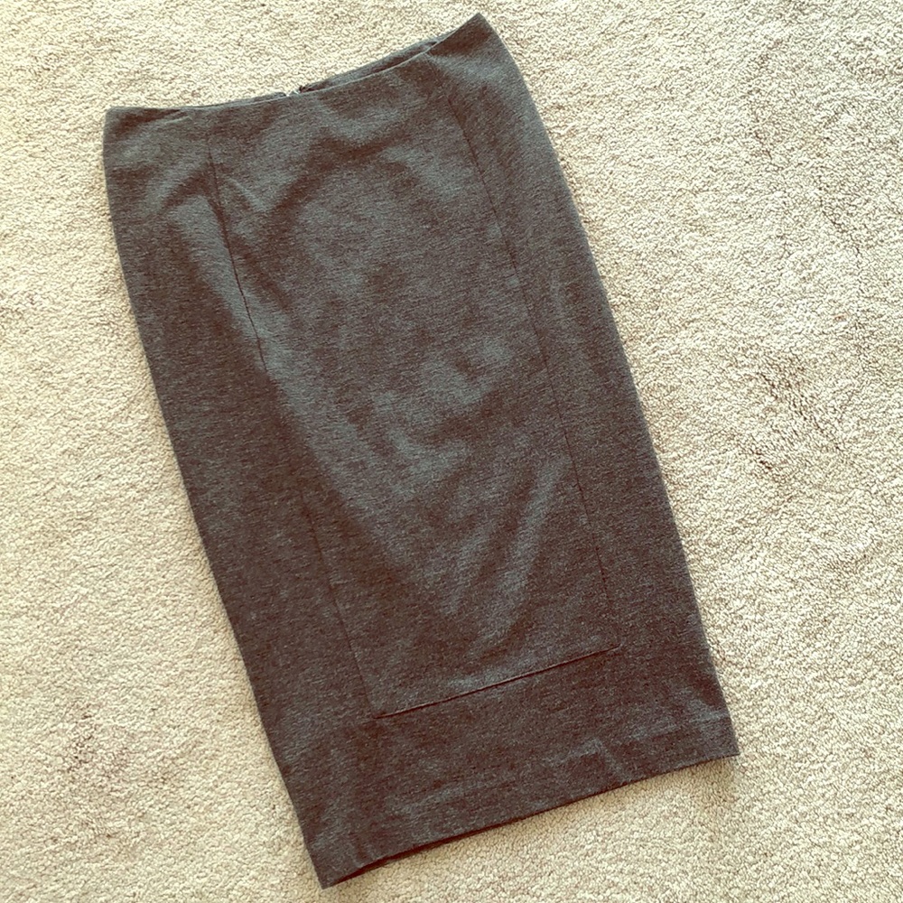 Cabi grey ponte pencil skirt